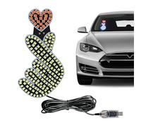 Heart Shaped Car Accessories - Dynamic Atmosphere Lighting Plug In Car Decoration for Windshield Window Door - For Car Windshield Door Driving Valentine's Day Men Women