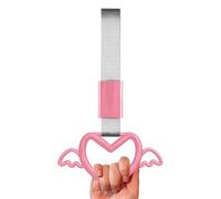 Heart Shaped Car Handle Straps - Cute Car Accessory Hand Grip | Decorative Interior and Exterior Ornament for Suv, Sedan, Bus, Train, Auto, and Business Vehicles 9.25x5.83 Inches