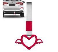 Heart Shaped Car Handle Straps - Cute Car Accessory Hand Grip | Decorative Interior and Exterior Ornament for Suv, Sedan, Bus, Train, Auto, and Business Vehicles 9.25x5.83 Inches