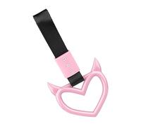 Heart-shaped Car Handle Straps, Devil's Heart Grip Ring, Decorative, Warning Loops, Bumpers, Easy To Install, Drift Charm Indoor And Multipurpose Outdoor Indoor Utility
