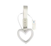 Heart Shaped Car Handle Straps Drift Charm Rear Bumper Warning Decor Subway Heart Handle Broken Interior T1U7 For Car Bus