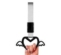 Heart Shaped Car Handle Straps - Interior Exterior Grip Strap Set, Automotive Decoration Accessory Kit, For Vehicle Use Indoor Outdoor, For SUV Sedan Bus Train Use, Auto Business Travel Comfort Handle