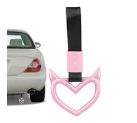 Heart Shaped Car Steering Wheel Strap - Cute Drift Charm for Car Interior | Easily Attaches Vehicle Grip Straps for Decorative Subway Train Bus Handles, Mirrors, , Doors, Interior Exterior