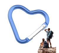 Heart Shaped Carabiner Clip, Heart Shaped Keychain Clip | 12 Pcs Alloy Heart Shape Carabiner, Spring Lobster Carabiner, Multi-function Keychain Hooks, Hammock Carabiner for or