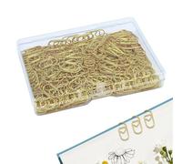 Heart Shaped Clips | Two Hundred Heart Shaped Metal Pieces | Organizer for Sorting Documents and Notes - For School Office Academika And Wedding Planning