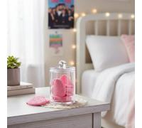 Heart-Shaped Compressed Face Sponges & Holder - Eye Make up Remover, Reusable Make up Remover Pads, Gentle Makeup Remover Pads for Skincare - reusable face cleansing pads QTY 50