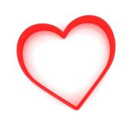 Heart Shaped Cookie Cutter | Plastic Cutter for Baking, Fondant, Clay, Pastry, Icing, Jewellery (10CM)