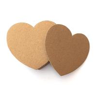 Heart-shaped Corrugated Cardboard, 1mm Thick, 20 Sheets, Multipurpose Blank Cardboard for Painting, Handcrafting, Home and Party Decoration (30cm/ 8inch)