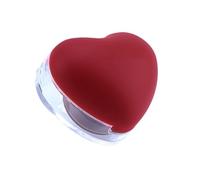 Heart-Shaped Cream Blush & Lip Plumper Gloss with Mini Brush, 3-in-1 Tinted Lip and Cheek Balm Kit for Cheeks, Lips & Eyeshadow, Hydrating & Lightweight Texture, Long-Lasting Bold Stain (C#)