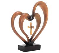 Heart-Shaped Cross Decorative Frame, Sacred Prayer Cross, Suitable For Prayer Enthusiasts, Theology Enthusiasts, And Those Seeking Blessings Of Good Fortune