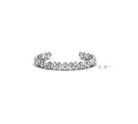 Heart Shaped Crystal Bracelet with Matching Stud Earrings Set, Brilliant Cut Austrian Crystals, Rhodium Plated Alloy, 16.5cm, Available in Silver, Rose Gold, Yellow Gold (Silver, To My Daughter)
