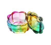 Heart Shaped Crystal Cup Acrylic Liquids Powder Glass Dappen Dish With Lid Crystal Bowl For Salon And Home