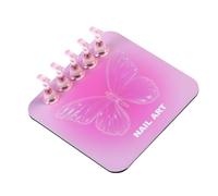 Heart Shaped Detachable Nails Training Stand With Hook Alloy Base For Manicure Demonstration Acrylic Nail Practice Stand Kit