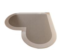 Heart-Shaped Diatomaceous Earth Bath Mats,Customizable Absorbent Bath Rugs