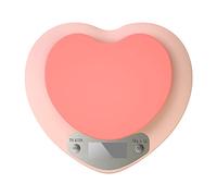 Heart Shaped Digital Scale, High Accuracy Baking Weigher with 3 Charging Ways 3 Kinds Units Conversion Weight Measuring for Baking Cooking (0.1g/2kg)
