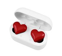 Heart Shaped Earbuds, With Led Touch Control, Red, Heart-Shaped Wireless Noise Cancelling In-Ear Headset, Stereo Sound Blue-Tooth Headphones, Clear Audio, For Running, Workout