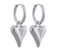 heart shaped earrings, eye-catching hoop earrings, lightweight ear drops, comfortable earrings for women, unique jewelry, フリーサイズ