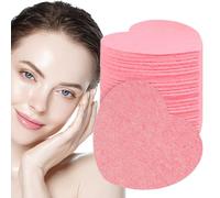 Heart Shaped Face Sponges - Compressed Cosmetic Pads, Soft Spa Washing Tools | Creative Modern Design, Pack of 20, Gentle Cleaning Scrubber for Deep Pore Household Bath Skin Care Routine