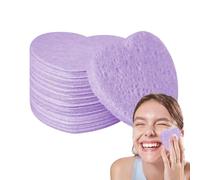 Heart Shaped Face Sponges, Facial Cleansing Sponges, 50 Pcs Heart Shaped Facial Sponges | Makeup Sponges for Face, Heart Sponges for Cleansing fa