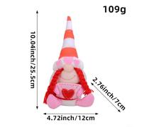 Heart-Shaped Faceless Plush Toy Red Cotton Valentine’s Day Decorations | Crafted from cloth cotton for a touch suits beds couches desks or offices adorable decorative style