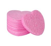 Heart Shaped Facial Sponges- 50 Count Natural Cosmetic Cleansing Pads, Soft Skin Friendly Texture, Reusable Spa Makeup Removal Tools, Gentle Daily Face Care Accessory | Effective Cleansing Aid For