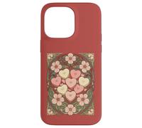 Heart Shaped Favors and Flowers Art Nouveau Case for iPhone 14 Pro Max