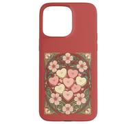Heart Shaped Favors and Flowers Art Nouveau Case for iPhone 15 Pro Max