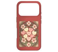 Heart Shaped Favors and Flowers Art Nouveau Case for iPhone 17 Pro
