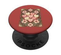 Heart Shaped Favors and Flowers Art Nouveau PopSockets Adhesive PopGrip