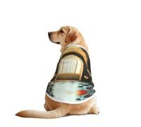 Heart Shaped, Floor Dog Shirt Vest Dog Clothes- Breathable Cooling for Big Dogs, Sun Protection Comfort Wear for Golden Retriever, Husky, Alaska Outdoor Activities 5X-Large