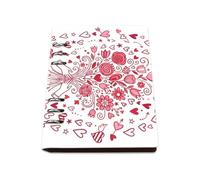 Heart Shaped Floral Bouquet A5 Notebook, Pu Leather Notebooks, Lined Paper Work Notebook 180Pages/90Sheets, Notes Book for Journaling Writing, Notepads for Dairy, Study Essentials Journal Diary