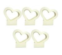 Heart Shaped Flower Bag - Foldable Waterproof 5pcs Set, 29.5x30x7.5cm Portable Bouquet Holder, Sturdy Material | Floral Gift Bag for Mom Wife Girlfriend Girls Valentines Birthday Mothers Day Wedding