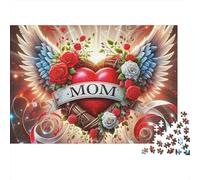 Heart Shaped Flower Wings 1000 Piece Jigsaw Puzzle Paper for Adults Relaxing Puzzle Game Home Decor 38x26cm/1000pcs