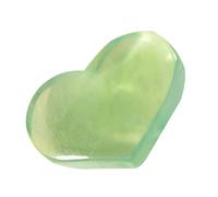 Heart Shaped Fluorite Crystal - Lightweight, Durable Construction, Compact Size 3-4cm, Polished Finish | Love Stone Spiritual Healing Device, Luck Calm Insight Promotion, Women Meditation Accessories