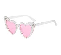 Heart Shaped For Women's Sunglasses, Holiday Beach Party Glasses (Color : A, Size : Medium)