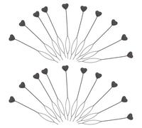 Heart-shaped Hair Topsy Tail Styling Tool 50pcs Black Abs