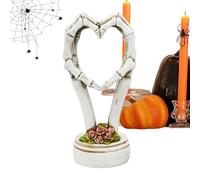 Heart-shaped hand statue Halloween - scary object, macabre decoration, mystical table decoration, scary , home accessory skeleton motif, gift idea for the