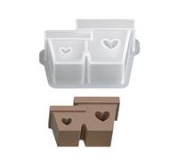 Heart Shaped Hollow Out Silicone Mold for Resin Crafting Planter Jewelry Holder Cement Concrete Crafting Art Supplies Hollow Heart Silicone Mold