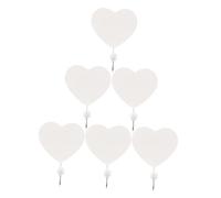 Heart-Shaped Hooks - Door Hooks, Decorative Multi-Functional Wooden Clothes Hangers, Space-Saving & Time-Saving