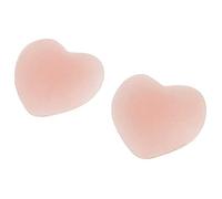 Heart Shaped Invisible Bra Nipple Adhesive Silicone Nipple Covers Reusable Suitable for Most Women 2 Pcs Adorable Quality and Durable