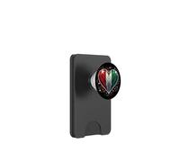 Heart-Shaped Italian Banner Fan Italy Flag Retro Art PopSockets PopWallet for MagSafe