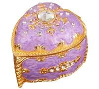 Heart Shaped Jewelry Presentation Box Plush Interior Organiser Case For Necklace Stylish Wedding Rings Holder Jewelry Organizer