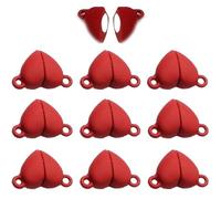 Heart Shaped Magnetic Connected Clasps 10pcs Round Magnet Charms for Diy Couple Bracelet Necklace Jewelry Making