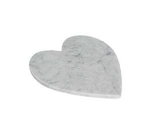 Heart Shaped Marble Food Serving Plate Platter Dinner Cheese Cake Board
