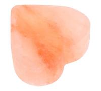 Heart Shaped Mineral Salt Soap for Face Cleansing and Body Massage | Orange Finish, Exfoliating Care, Foot Use, Water and Moisture Resistant, Compact Hand-finished Bar
