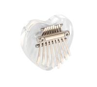 Heart Shaped Mini Thumb Piano - 8 Key Portable Musical Instrument | Ideal Great for Children, Adults, Beginners, Music Lovers & Players