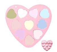 Heart Shaped Moulds for Baking, Heart Shaped Cake Chocolate Mould, 10 Grid Cake Chocolate Decoration - Non-Stick Table Decoration, Silicone Baking Mould for Bread, Mousse, Chocolate, Soap
