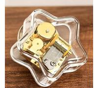 Heart Shaped Music Box Keychain with Stickers Set, Mini Mechanical Musical Bag Hangings Key Chain for Women Girl