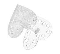 Heart Shaped Nail Art Pen Holder Pet Silver Portable Tool Stand | Table Display, Comfortable Handling, Prevents Scattered Tools and Disorganization, Easy to Use