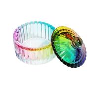 Heart Shaped Nails Art Glass Dappen Dish Crystal Cup with Lid Nail Liquids Bowl Heart Shaped Nails Art Dappen Dish Liquids Bowl